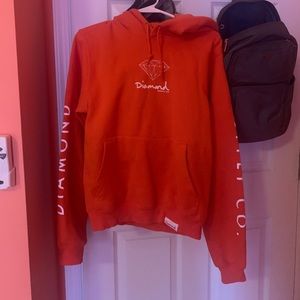 Orange diamond hoodie